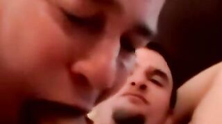 Bearded amateur strokes hairy cock to dripping climax