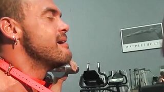 Colin Steele trains Jessie Balboas cock at the gym