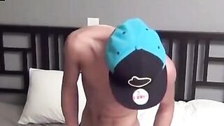 Skinny abs twink pounds tight fleshlight with fat cock
