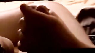 Interracial blowjob with black jocks throat expertise