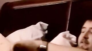 Interracial blowjob with black jocks throat expertise