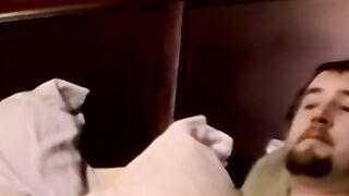 Interracial blowjob with black jocks throat expertise