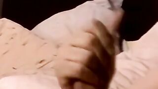 Interracial blowjob with black jocks throat expertise
