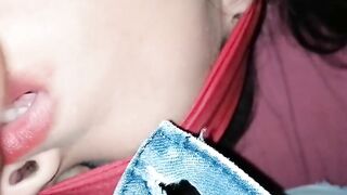 Whore savors my cock - Blowjob Queen sucks rich