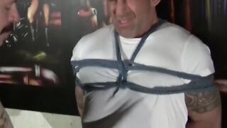 MuscleJockBound.com - Dart ties Derek da Silva in bondage