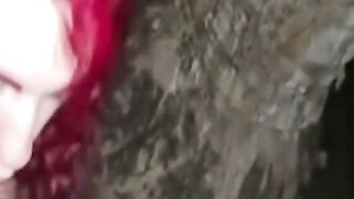 Interracial Blowjob in the Great Outdoors Hoe 2