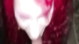 Interracial Blowjob in the Great Outdoors Hoe 2