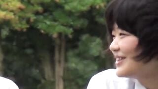 Pack of students clueless pervy lens films their outdoor pee