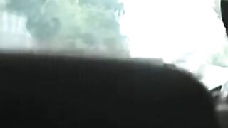 Japanese twinks making out hotly in car backseat