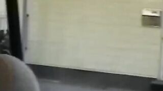 Japanese twinks making out hotly in car backseat