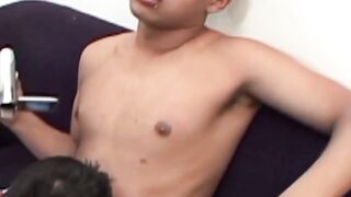 Young Latino gays film their anal fucking session