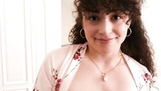 Petite stepdaughter keeps teasing stepdad until he fucks her