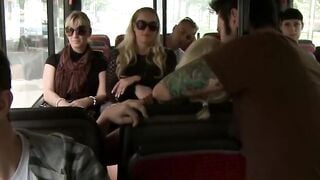 Uma Anal Fucked and Groped and Vibed on a Crowded Public Bus Intense Public Orgasms