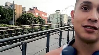 Kissing jock Jaciel O before pounding his perfect ass bareback