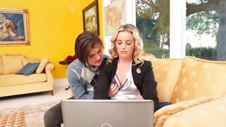 Brainstorming with a hard dick inside her