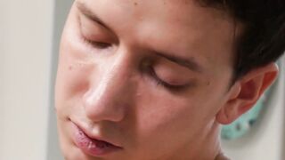 European twink Gregor Gilead tugs cock before huge cumshot