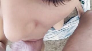 Close-Up BIG Facial! Amateur Babe Sucks & Swallows Hoe 2