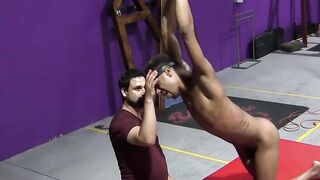 DaddyBondageBoy.com - RT punished with massive dildo in tight hole