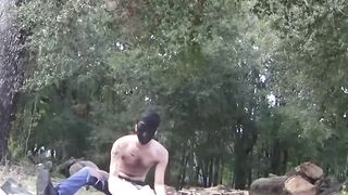 BondageBadBoy.com - Blindfolded Damien Rage in painful predicament with dom