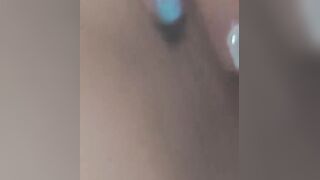 Beauty fingers herself while the voyeur watches closely