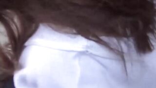 Alluring Japanese women filmed topless in public