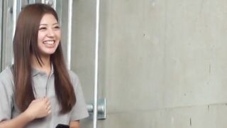 Japanese student teens prank outdoors and pee as a group