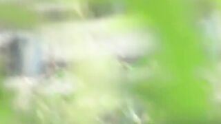 Japanese student teens prank outdoors and pee as a group