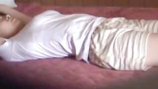 Slit teasing is this Japanese cuties solo leisure activity