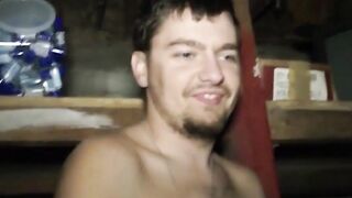 Seductive stud gives bearded man passionate oral service
