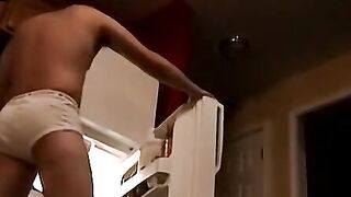 JoeSchmoeXXX.com - Twink amateur jerks off after having a blowjob from mature guy's s