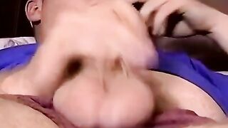 JoeSchmoeXXX.com - Young fat guy cums in black mature's mouth after intense bareback