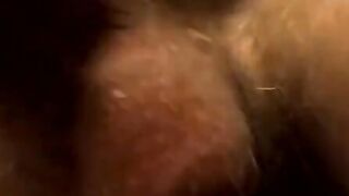 Tattooed dude puffs cigars while jerking slowly