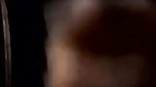 Straight thugs drive off for night time outdoor jerking