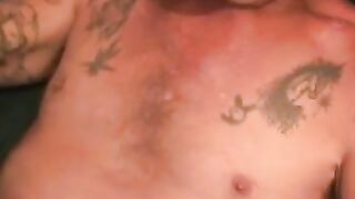Older stud jerks to orgasm after the interview