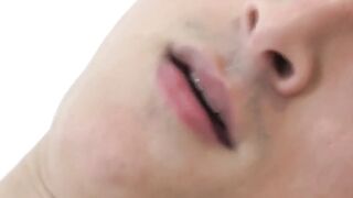 Latino Gerard fingers his hole while tugging his thick cock