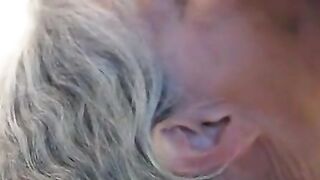 Grey-Haired Granny's Blowjob and Cum-Filled Mouth