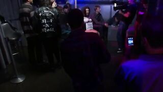 Dana Vixen Used as Free Bar Slave for Strangers Blowjob Gangbang