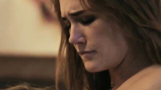 Lena Paul and Siri Dahl slit tonguing before a BBC rams them