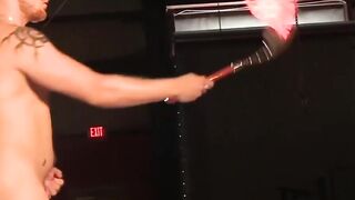 MuscleJockBound.com - Luke Riley flogs Drake Jaden's bare skin and ass