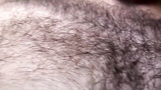 Bearded William Crown squirts cum across his furry torso