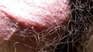Bearded William Crown squirts cum across his furry torso