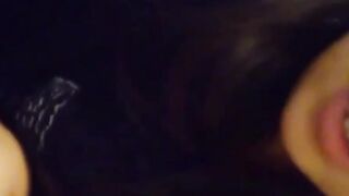 Lady captures golden piss in a container for voyeurs eyes