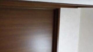 Lady captures golden piss in a container for voyeurs eyes