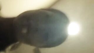 Witness nasty babe catch her piss in a clear container