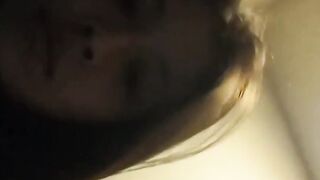 Witness nasty babe catch her piss in a clear container