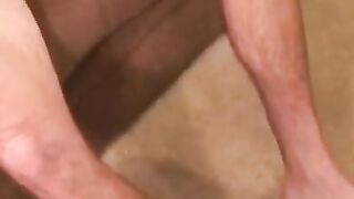 Rough stud gets nude and strokes to climax