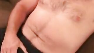 Rough stud gets nude and strokes to climax