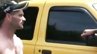 Hairy old guy jerks and cums on his stomach