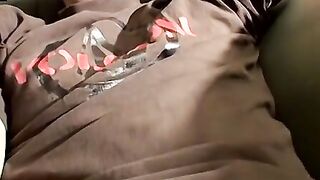 Adorable straight boy cums from intense solo play