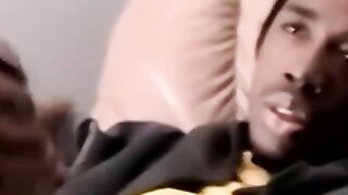 Mature gay feeds black amateur his thick dripping cock